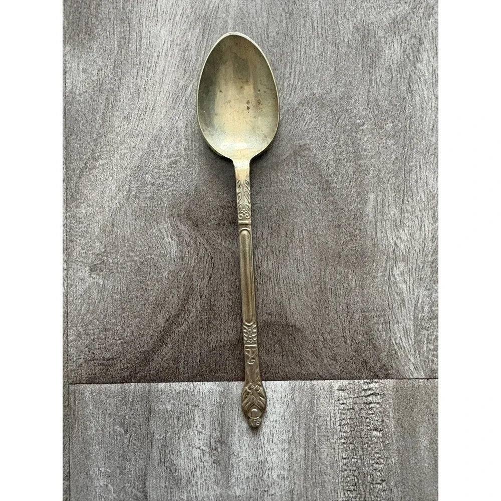 Vintage EPNS Silverplate Teaspoon England Ornate Handle Collectible Flatware